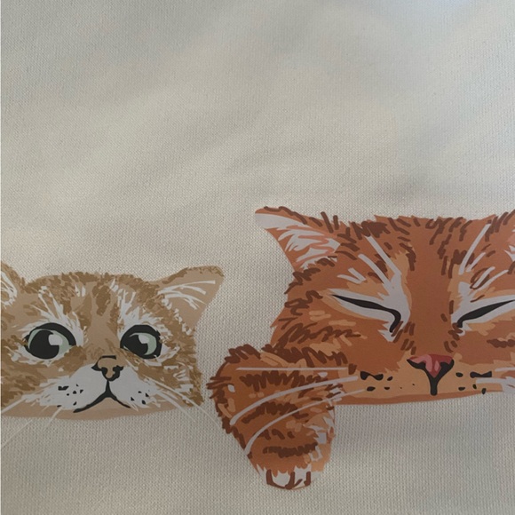 Terry cat pattern sweatshirt - Picture 3 of 4